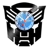 Relógio Disco De Vinil Diversos Robô Transformer - Vdi-017