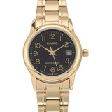 Relógio Feminino Casio Ltp-v002g 1bu Dourado Analógico