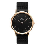 Relógio Feminino Preto Houston Rosé Gold 40mm-saint Germain