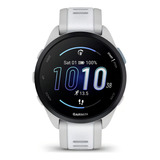 Relógio Garmin Forerunner 165 Music Amoled Preto () Caixa Branco Pulseira Branca