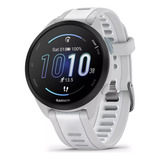 Relógio Garmin Forerunner 165 Music Amoled Whitestone Branco Bisel Preto Desenho Da Pulseira Sport