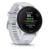 Relógio Gps Garmin Forerunner 255 Music Big White, 46 Mm, Cor Da Caixa, Cor Da Pulseira De Pedra Branca, Cor Do Bisel, Cor Preta