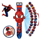 Relógio Homem Aranha Projetor De Imagens