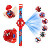 Relógio Infantil Homem-aranha Projetor De Imagens