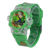 Relógio Infantil Menino Ben 10 Criança Com Luz E Som Oferta