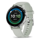 Relógio Inteligente Garmin Venu 3s Oximeter Smartwatch Cinza Sábio 41 Mm, Cor Prata