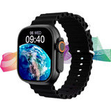 Relógio Inteligente Smartwatch 49mm Ultra Series 9 Cor Da Ca Caixa Preto Titânium Pulseira Preto Desenho Da Pulseira Mesh