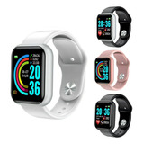 Relógio Inteligente Smartwatch D20 Digital Caixa Branco Pulseira Branco Ou Rosa