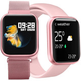 Relogio Inteligente Smartwatch Smart Watch P80 Tfit Esportes Cor Da Caixa Rosa
