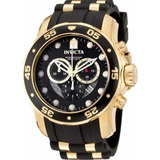 Relógio Invicta Pro Diver 6981 Banhado A Ouro 100% Original