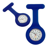 Relógio Lapela Azul Marinho Enfermagem Medico Broche Bolso 