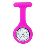 Relógio Lapela Rosa Pink Enfermagem Medico Broche Bolso 
