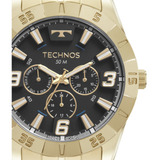 Relógio Masculino Dourado Technos Racer 6p29alc/1p Original