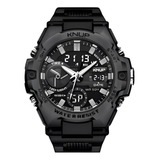Relógio Masculino Esportivo Digital Analógico Resistente Água Cor Preto