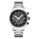 Relógio Masculino Phillip London Hazard Steel Golden 43mm