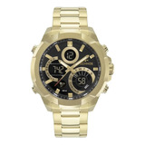 Relógio Masculino Technos Dourado Digiana Original Oferta