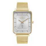 Relógio Masculino Technos Slim Social Dourado Gm10yr/1k