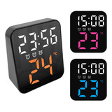 Relógio Mesa E Parede Digital Led Temperatura Alarmes 