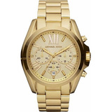 Relógio Michael Kors Feminino Bradshaw Omk5605/z Dourado