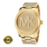Relógio Michael Kors Mk5706 Banhado A Ouro 100% Original