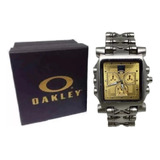 Relógio Oakley Tank Minute Machine - Fundo Dourado