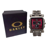 Relógio Oakley Tank Minute Machine - Fundo Vermelho