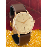 Relógio Omega Jumbo Ouro 18k Plaque 80 Microns - Luxuoso D+