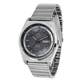 Relógio Orient F49ss007 G1sx Masculino Prateado Cinza Cor Do Fundo Cinza-escuro