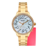 Relógio Orient Feminino Sofisticado Original Crystal Dourado