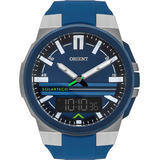 Relógio Orient Masculino Anadig Solar Tech Mtspa005 D1dx Cor Da Correia Azul Cor Do Bisel Azul Cor Do Fundo Azul