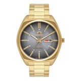 Relógio Orient Masculino Automático Dourado F49gg025 G1kx