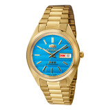 Relógio Orient Masculino Dourado Automatico 469wc2f D1kx