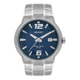 Relógio Orient Masculino Mbss1367 D2sx Prata Azul Analogico