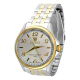 Relógio Orinet Aqualand Luxo Original Prova D'água Navimoney Cor Da Correia Dourado/prateado-gold
