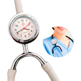 Relógio Para Estetoscópio Prata Universal Médico Enfermagem
