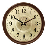 Relógio Parede Silencioso Dourado 35,3cm 1 Ano Garantia 6468