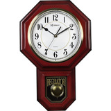 Relógio Parede Tic Tac Musical Mogno 1 Ano Garantia 5304-115