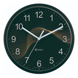 Relógio Parede Tic Tac Preto 26cm 1 Ano Garantia 660099