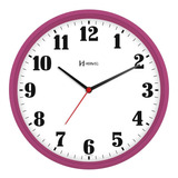 Relógio Parede Tic Tac Rosa 26cm 1 Ano De Garantia 6126-331