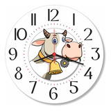 Relógio Parede Vaquinha Vaca Cozinha Sala Vintage Retrô 30cm