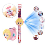 Relógio Projetor De Pulso Infantil Digital Frozen