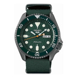 Relógio Seiko Verde Caixa Black Pvd Pulseira Nato Srpd77b1