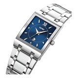 Relógio Skmei 9263si-azul Bracelete Feminino Calendário