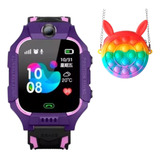 Relógio Smart Menina Ligação Joguinho Sos Gps+ Linda Bolsa 