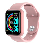 Relógio Smartwatch D20 Digital Inteligente Rose Feminino 