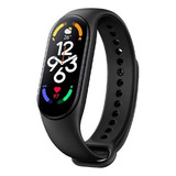 Relógio Smartwatch Smartband M7 Para Ios E Android Preto Desenho Da Pulseira Lisa