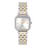 Relógio Technos Feminino Mini Bicolor - Gl32bc/1k Bisel Prata