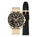 Relógio Technos Js15ft/t1p Masculino Ts Carbon Dourado