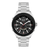 Relógio Technos Masculino Skydiver Bicolor - Wt2050an/1p Correia Prata Bisel Preto