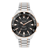 Relógio Technos Masculino Skydiver Bicolor - Wt2050at/1p Bisel Preto Fundo Preto